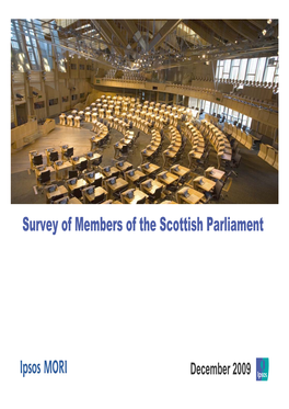Survey of Members of the Scottish Parliament