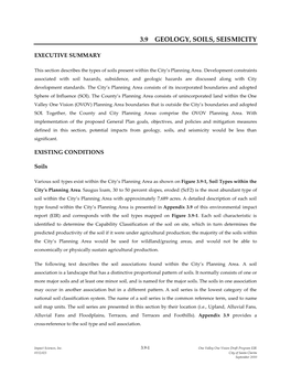 3.9 Geology, Soils, Seismicity