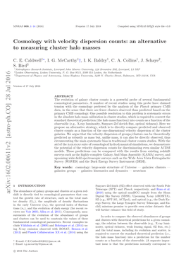 Cosmology with Velocity Dispersion Counts: an Alternative to Measuring