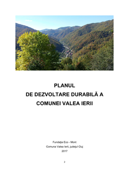 Planul De Dezvoltare Durabilă a Comunei Valea Ierii