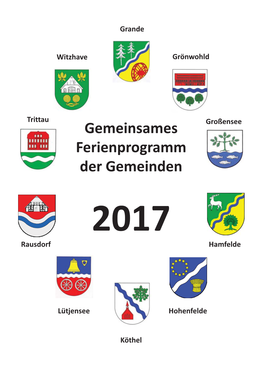 Gemeinsames Ferienprogramm Der Gemeinden