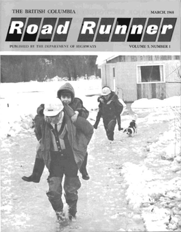 The British Columbia Road Runner, March 1968, Volume 5, Number 1