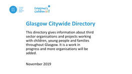 North West Glasgow Directory