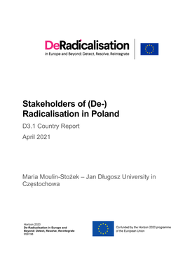 (De-) Radicalisation in Poland D3.1 Country Report April 2021