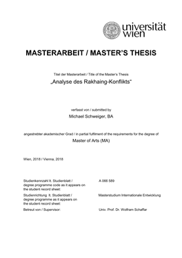 Masterarbeit / Master's Thesis