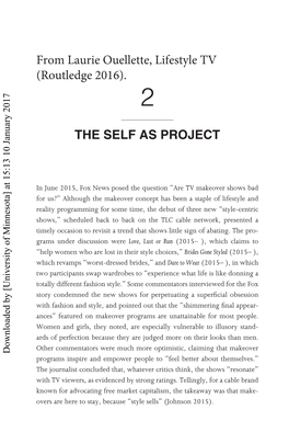 THE SELF AS PROJECT from Laurie Ouellette, Lifestyle TV