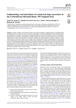 Sedimentology and Microfacies of a Mud-Rich Slope Succession: in the Carboniferous Bowland Basin, NW England (UK)