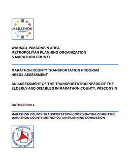 Marathon County Transportation Program Needs Assessment