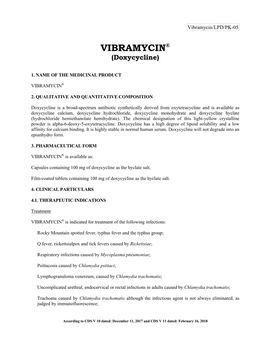 VIBRAMYCIN® (Doxycycline)