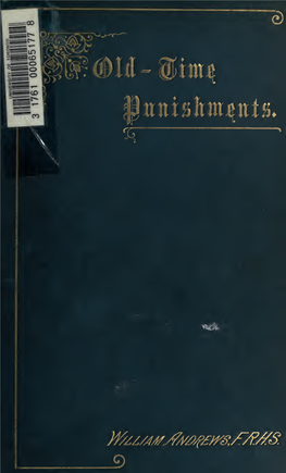 Old-Time Punishments