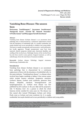 Vanishing Bone Disease