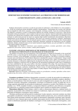 STUDIA UNIVERSITATIS MOLDAVIAE, 2015, Nr.4(84) Seria “{Tiin\E Umanistice” ISSN 1811-2668 ISSN Online 2345-1009 P.43-60