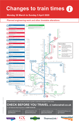 CHECK BEFORE YOU TRAVEL at Nationalrail.Co.Uk