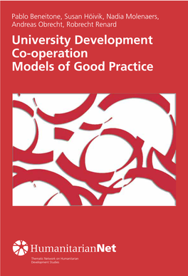 University Development Co-Operation Models of Good Practice