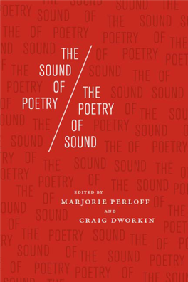 The Sound of Poetry / the Poetry of Sound