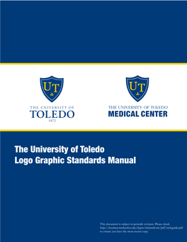 The University of Toledo Logo Graphic Standards Manual