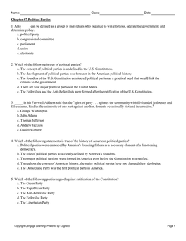 Chapter 07 Political Parties