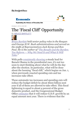 The 'Fiscal Cliff' Opportunity