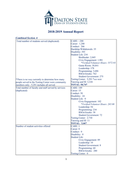 2018-2019 Annual Report