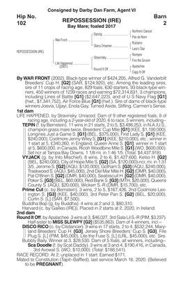 REPOSSESSION (IRE) Barn 2 Hip No