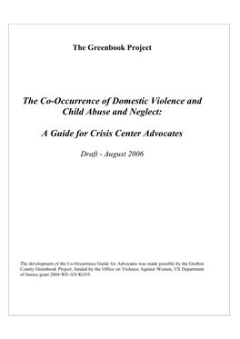 The Co-Occurrence of Domestic Violence and Child Abuse and Neglect