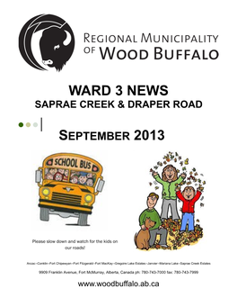 Ward 3 News Saprae Creek & Draper Road