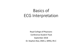 ECG Interpretation