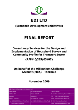 Edi Ltd Final Report