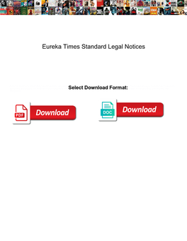 Eureka Times Standard Legal Notices