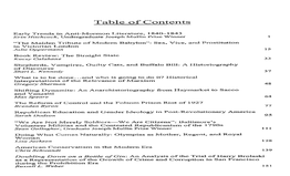 Table of Contents