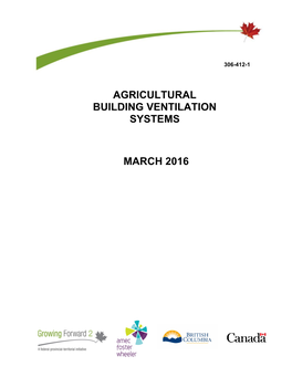 Agricultural Building Ventilation Systems