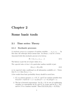 Chapter 2 Some Basic Tools