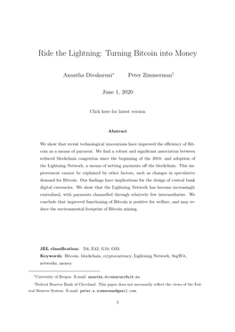 Ride the Lightning: Turning Bitcoin Into Money