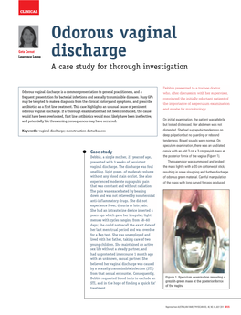 Odorous Vaginal Discharge