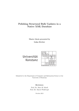 Polishing Structural Bulk Updates in a Native XML Database