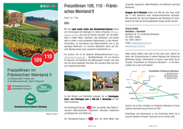 Freizeitlinien 109, 110 - Fränki- Windsheim