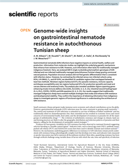 Genome-Wide Insights on Gastrointestinal Nematode