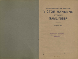 Victor Hansens Samlinger