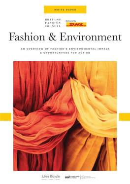 NEW Fashion and Environment White Paper.Pdf