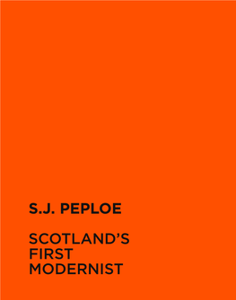 S.J. PEPLOE Scotland's First Modernist