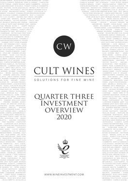 Quarter Three Investment Overview 2020