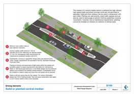 Solid Or Planted Central Median