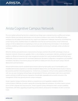 Cognitive Campus White Paper