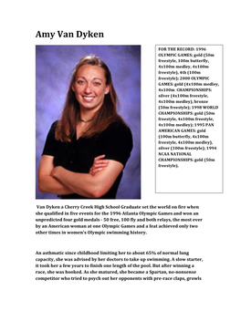 Amy Van Dyken