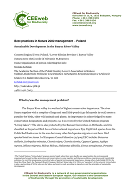 Best Practices in Natura 2000 Management – Poland