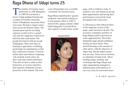 Raga Dhana of Udupi Turns 25