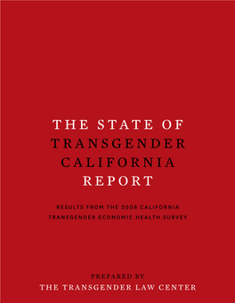 The State of Transgender California Report