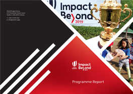 Programme Report World Rugby