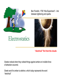 Electrostatics