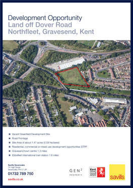 Development Opportunity Land Off Dover Road Northfleet, Gravesend, Kent